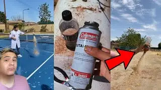 Creating A Butane Bottle Rocket 🚀!! #Shorts