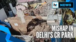 Delhi: Building being demolished topples on construction site, traps 2
