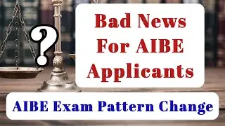 AIBE Open book exam cancelled || New exam pattern for aibe xvi & so on || aibe 16 exam preparation
