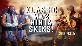 Classic MK2 Scorpion and Sub Zero Ninja Skins in Mortal Kombat 1!!