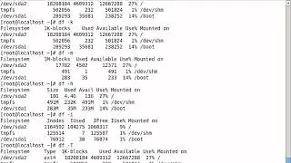 3 - df command to check disk free space in Linux