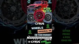 Special offer on the original (British) CYRUS rims, size 17