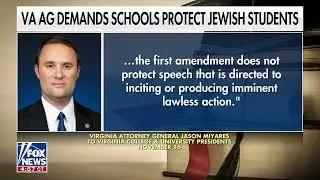 AG Miyares: 'Virginia universities should do more to address antisemitism'