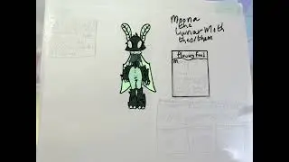 My oc Moona the Lunar Moth! *yes the original drawing is mine!