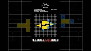 Z-hexomino Pattern in Conway's Game of Life Generates Music #computermusic #cellularautomata