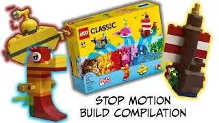 Lego Classic Set 11018 Creative Ocean Fun Stop Motion Build Compilation