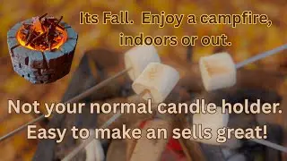 Mini tea light campfire. 