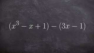 How to change the subtraction of two polynomials to addition