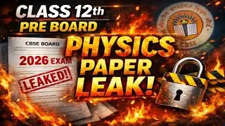 Class 12 Physics Pre Board Paper 2026 🔥 CBSE January Exam | leak Full Paper |Mohit study centre|