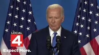 President Joe Biden answers critics at news conference