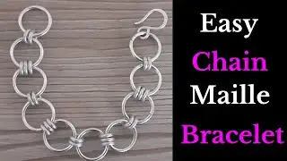 How to Make Easy DIY Chainmaille Bracelet | Easy Bracelet Making | Jump Ring Bracelet