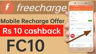 Freecharge mobile recharge offer || freecharge Flat 10 cashback || freecharge all mobile recharge