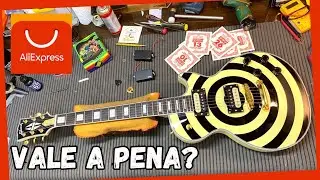 Gibson Les Paul Zakk Wylde FALSA do Aliexpress | instalei Captadores Malagoli 84&59