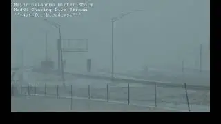 Major Oklahoma Winter Storm (Part 1 of 4) - MadWX Chasing Live Stream - February 14, 2021