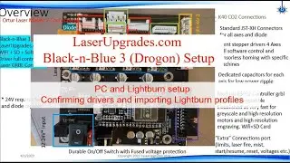 Part 3: Black-n-Blue3 Laser Controller PC and Lightburn Setup LaserUpgrades.com