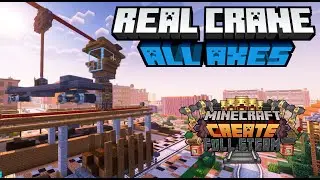 REAL Cargo Crane 360&deg; for Trains Create Mod in Minecraft