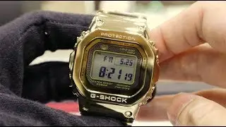 UNBOXING G-SHOCK 35TH ANNIVERSARY ALL-METAL DW5000 CONNECTED GMW5000TFG-9