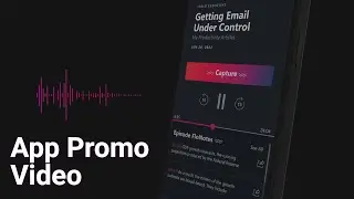 2D App Promo Example | Executive Podcast SaaS Platform Intro in After Effects (mobile app)
