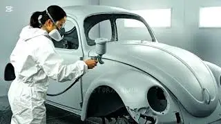 Extreme Rusty Old Car Restoration | ASMR Relaxing & Silent Repair Video