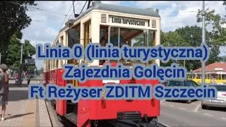 (Timelapse) Tramwaje Szczecińskie linia 0(linia Turystyczna) Konstal 4N#293 +4DN #343