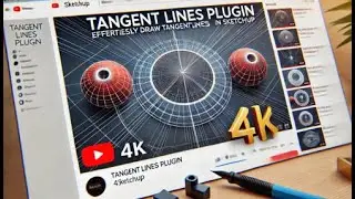 Tangent lines for arcs and circles sketchup plugin