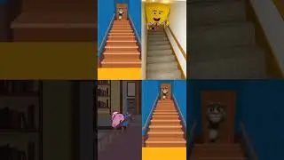 Tom fall down #viralshort #tom #stairs #meme #gaming