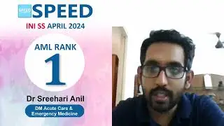 1st Rank AML, DM Acute Care Emergency Medicine, INISS April 2024, Dr. Sreehari Anil., #iniss