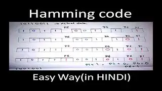 Hamming code in Hindi (Easy Way) || IGNOU MCS-012