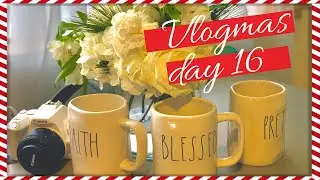 VLOGMAS DAY 16 || RAE DUNN OBSESSION || WATCHING MY FAVORITE YOUTUBER
