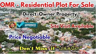 OMR - Kelambakkam Main Road Near Residential Land For Sale #omrplots #plots #kelambakkamplots