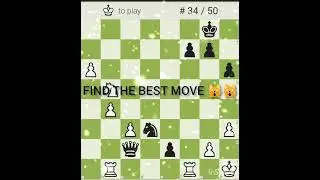 WHITE TO PLAY , FIND THE BEST MOVE (1800 RATED PUZZLE)#chess #chesspuzzles #lichesstitledarena