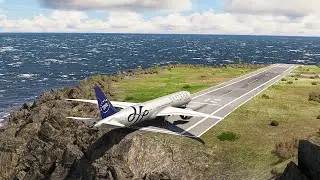 B787 SKYTEAM takeoff from Short Runway 400 meters | Extreme Takeoff Challenge