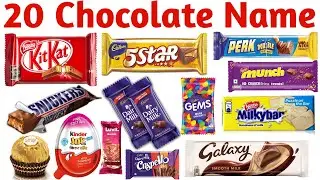 Learn 20 Chocolate Names for Kids with Pictures and Sound