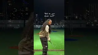 This is what learning golf looks like. Some good swings, some bad, all good vibes