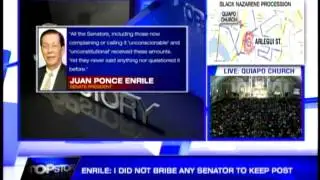 Enrile: P30M gifts came from Senate savings