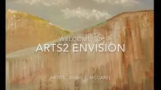 Acrylic painting- MOUNTAINS- by artist, Diane J. McGarel (arts2envision) // E:53