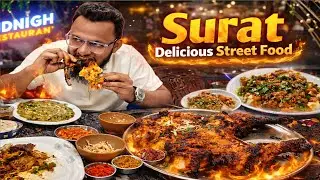 Ye Surat Hai Boss! 😱🔥 Midnight Restaurant Non Veg Feast #suratstreetfood 