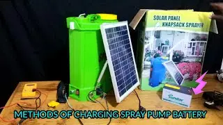 How to charge spray pump battery solar pump knapsack sprayer