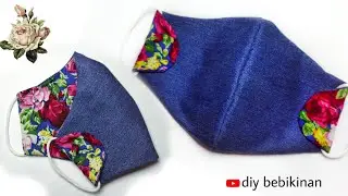 😷(Jeans Mask) Face Mask Sewing Tutorial - How To make Fabric Face Mask At Home - #clothfacemask