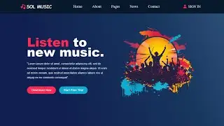 Personal Portfolio Website using HTML & CSS | Website Header Design