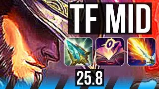 TWISTED FATE vs VLADIMIR (MID) | Dominating | BR Grandmaster | 25.8