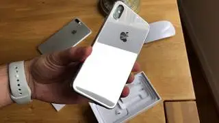 Unboxing iPhone X Silver [Shoot in 4K 60 fps by iPhone X] first view / d&eacute;ballage test film&eacute;