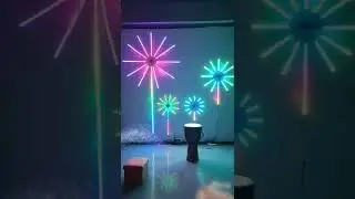 App & Remote Controlled RGB Color Chasing Fireworks Lights #shorts