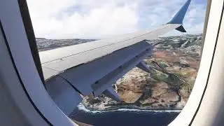 Landing Santorini International Airport 🇬🇷 | LGSR | iFly 737 Max8 | MSFS2024 | Cockpit View 