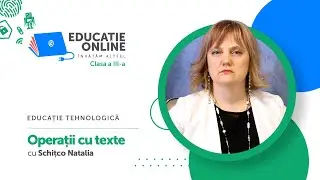 Educație tehnologică, Clasa a III-a, Operații cu texte