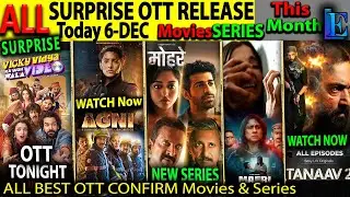 SURPRISE OTT Release 6-DEC l Hindi Movies Web-Series, VickyVidyaKaVideo,Tanaav2Complete, JIGRA