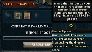 Loot from 20 Elite Clues With the New T4 Luck Ring (Luck of the Dwarves) | Is it worth it?