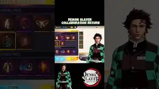 DEMON SLAYER BUNDLE BACK IN FREEFIRE 🔥|| #tanjiro #demonslayer #freefire #ff #freefireclips #anime