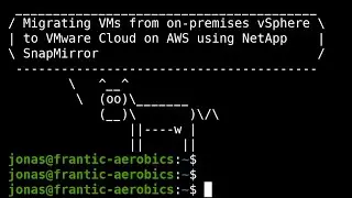 Migrating VMs from on-premises vSphere to VMware Cloud on AWS using NetApp SnapMirror