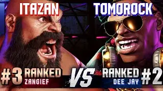 SF6 ▰ ITAZAN (#3 Ranked Zangief) vs TOMOROCK (#2 Ranked Dee Jay) ▰ High Level Gameplay
